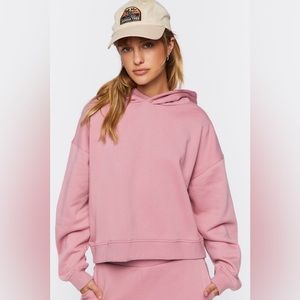 Forever 21 Pink Cotton Hoodie